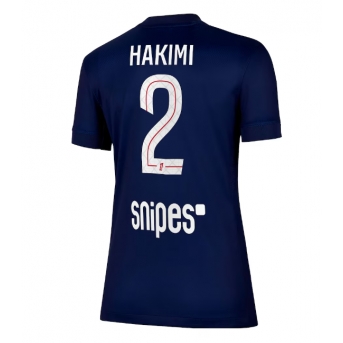 Billige Fotballdrakt Paris Saint-Germain Achraf Hakimi #2 Replika Hjemmedrakt Dame 2025-26 Kortermet